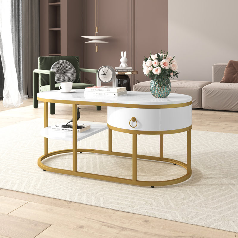 Auvil Frame Coffee Table with Storage