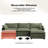 Redenius 4-Piece 112'' Upholstered L-Shape Sectional-1180205585