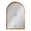 Natural Wood Arched Framed Wall Mirror 24"x36"