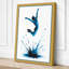Leap Into Blue Modern - Wrapped Canvas-703749357-703749362