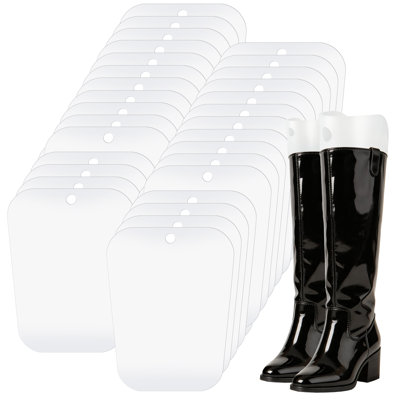 Luxdecor 16Pair (32Sheets) 16in Boot Shaper Form Inserts Boots Support for Boot Black