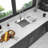 15 Inch Drop In Kitchen Sink - 15 "X 15" Kitchen Sink Stainless Steel 18 Gauge Workstation Sink Drop-In Topmount Single Bowl Kitchen Sink