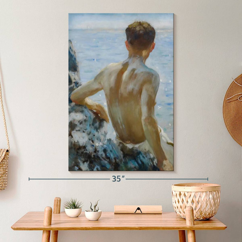 Beach Study, 30" H x 20" W