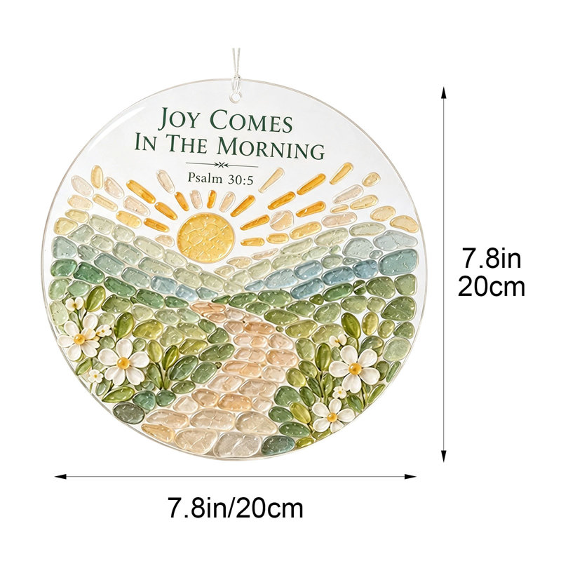Badge électronique à affichage numérique, attrape-soleil en acrylique avec verset biblique, motif tournesol, décoration religieuse à suspendre à une fenêtre ou un mur, cadeau
