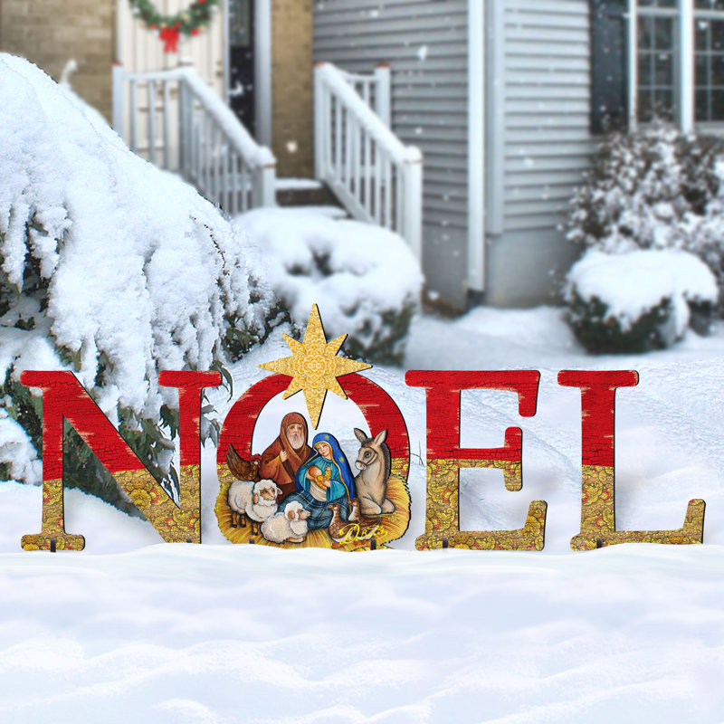 Noel Nativity Yard Lawn Art
