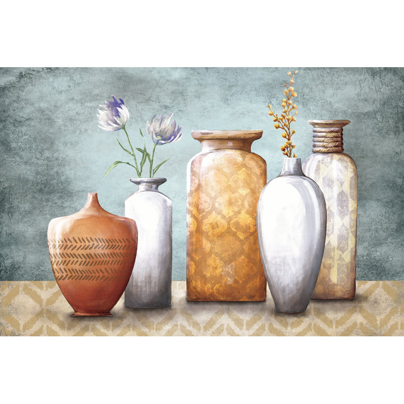 Vases And Pots - Wrapped Canvas Painting, 51cm H x 76cm W x 3.8cm D