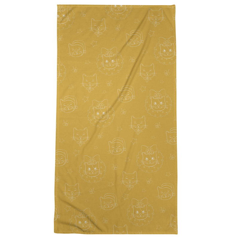 Beach Towel, Gold, Poly/Cotton