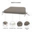 Sunbrella Square Dining Chair Cushions, 3" Foam Replacement Cushion-1261558986-1261558984