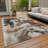 Machine Washable Indoor/Outdoor Cinead ACN1720 Beige Rug-104845921