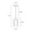     Niyon 1-Light Clear Glass and White Glass Shades Mini Pendant Light-25305313