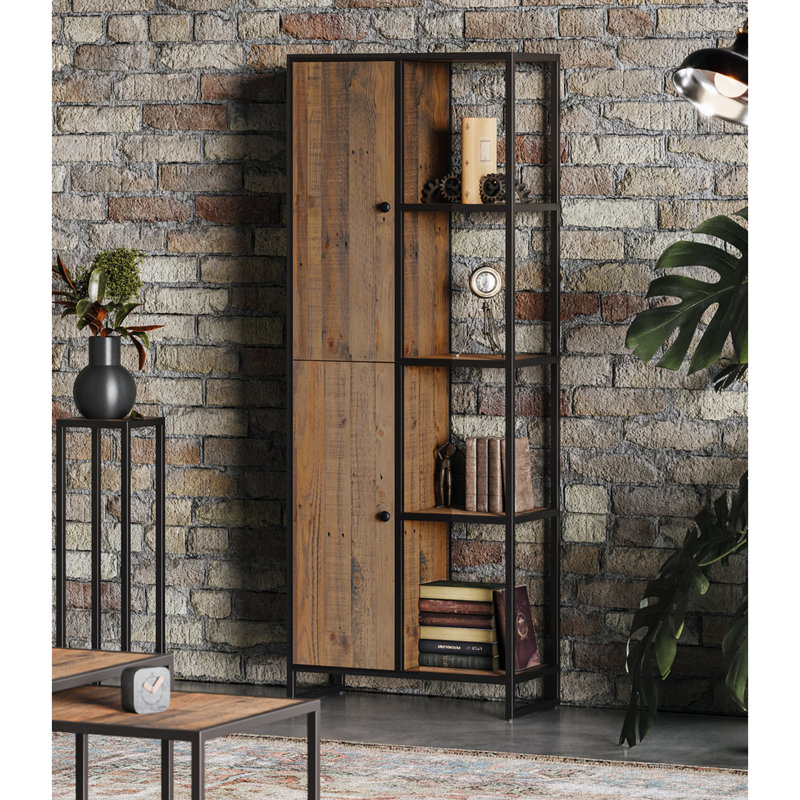 Alvern 160cm H x 70cm W Solid Wood Bookcase