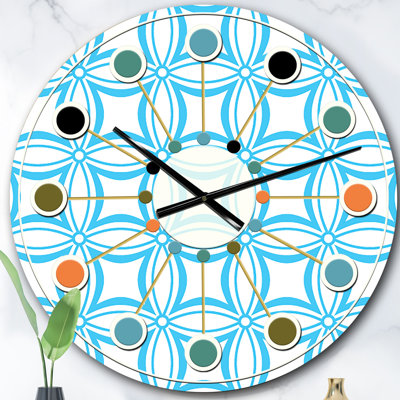 Horloge murale rétro Mid-Century