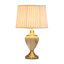 Waukomis 61cm Marble Effect Metal Table Lamp-106543026