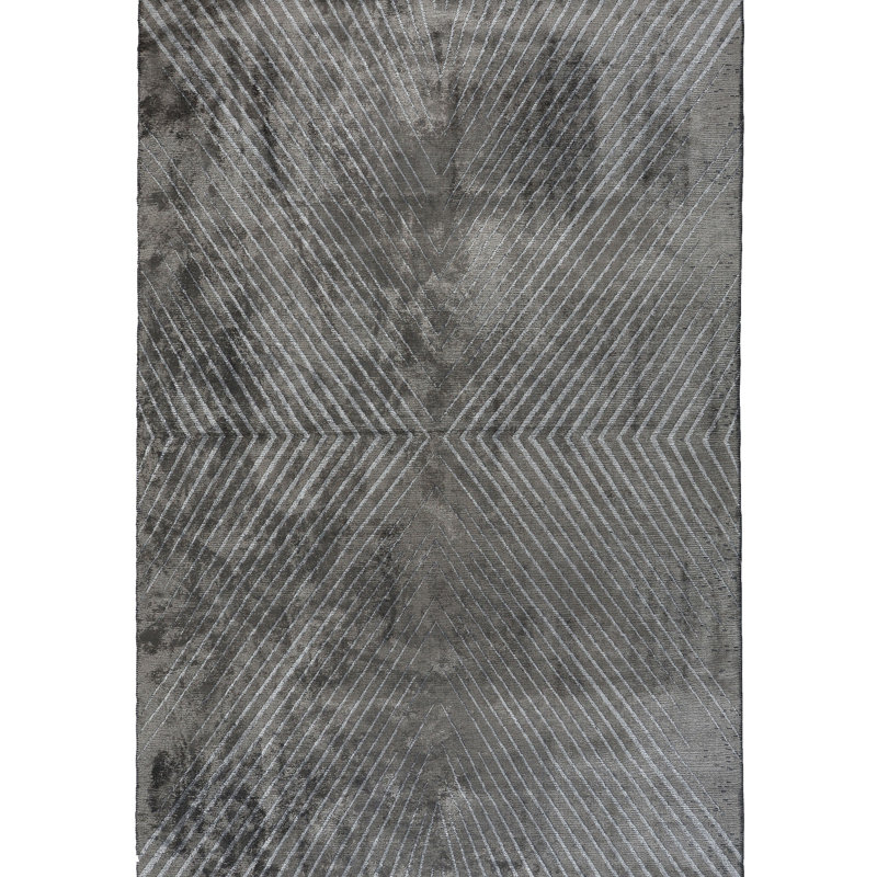 Tapis gris foncé Rapture, Rectangle 7 pi 10 po x 11 pi 2 po