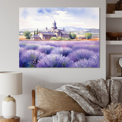 «Calming Lavender Hues III», reproduction sur toile