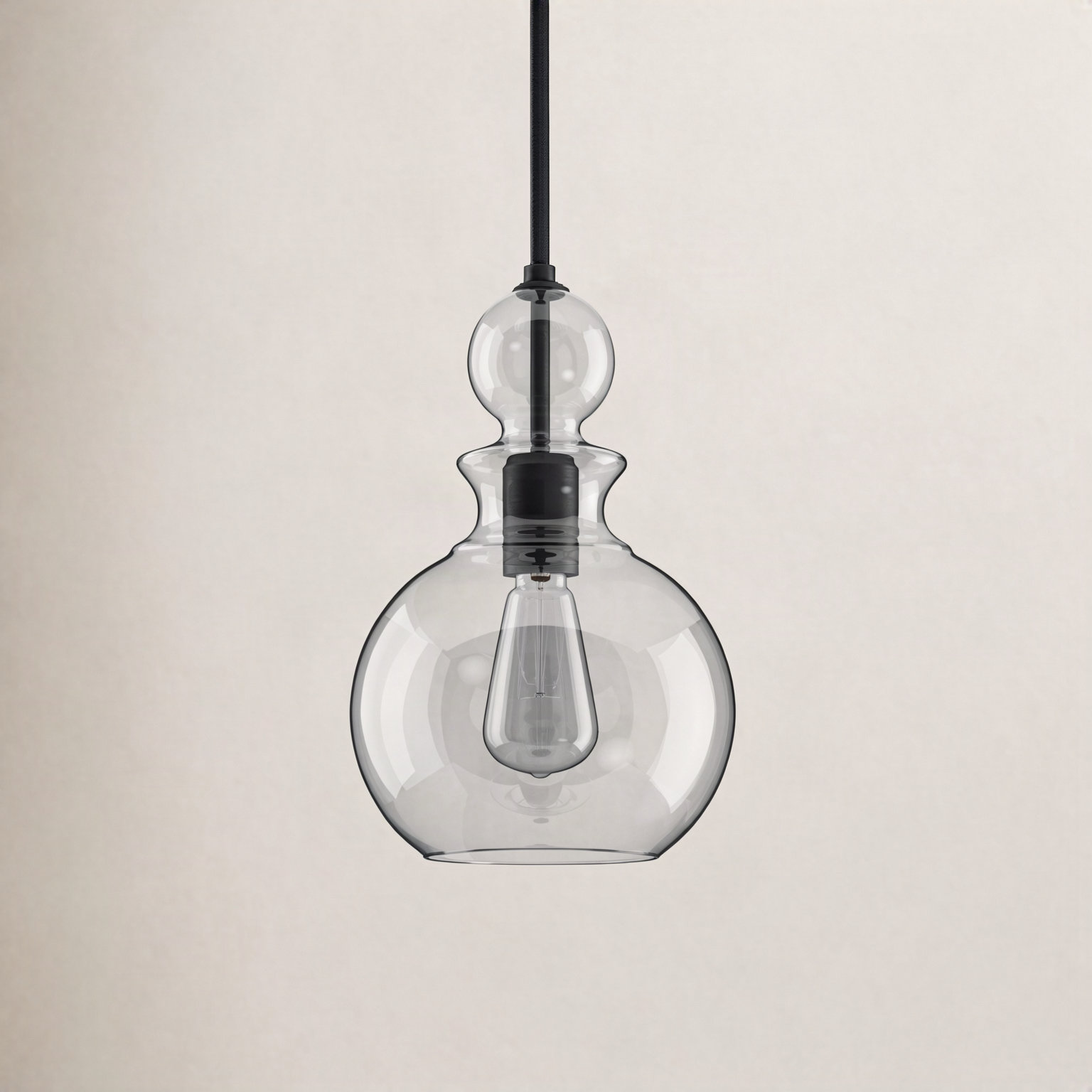 Theron Dimmable 1 - Light Pendant, Smoke, Graphite