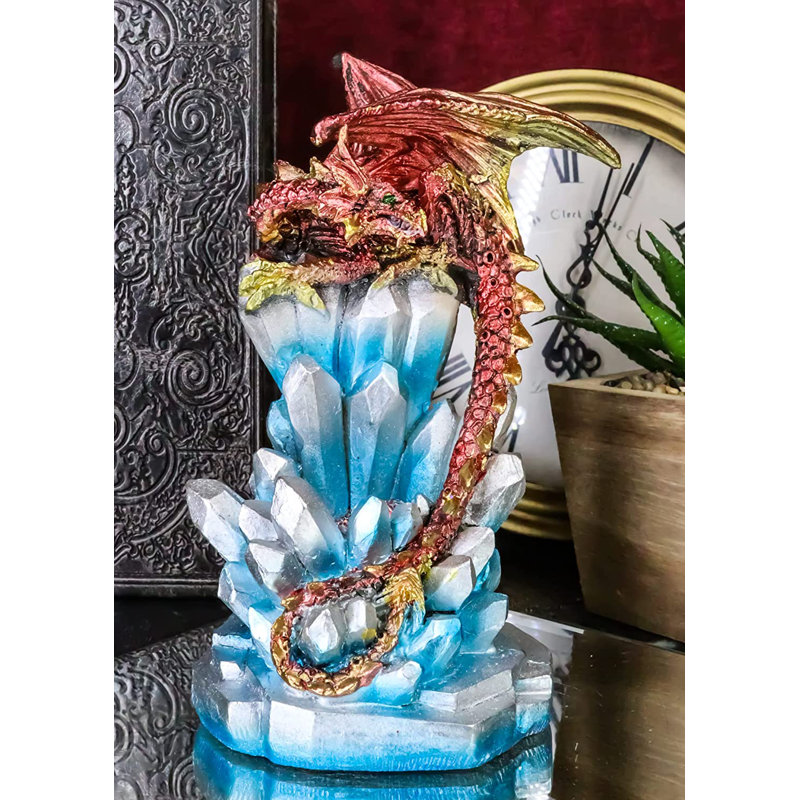 Statue de cristal Eloris sur glace bleue Blizzard avec veilleuse DEL