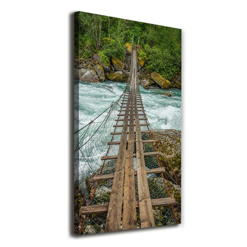 Suspension Bridge - Wrapped Canvas Print