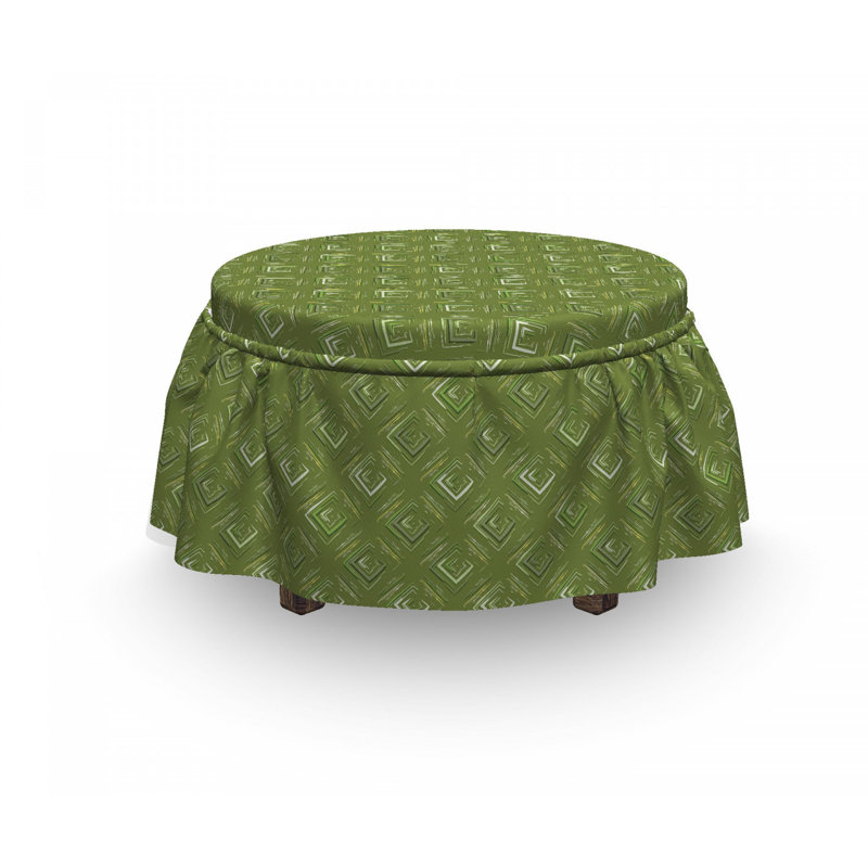 Box Cushion Ottoman Slipcover