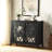 Black Console Table with Shelf Inside