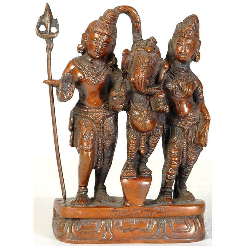 Shiva Parvati et Ganesha