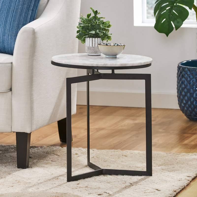 Table de bout en marbre Aubigny