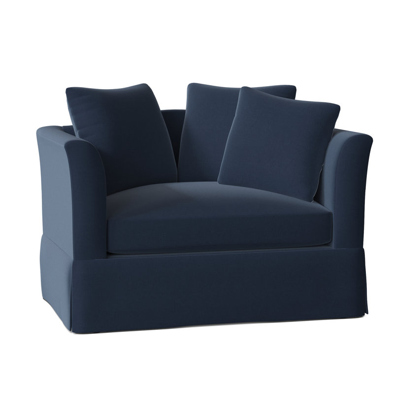Fauteuil Charlene, Rose Peyton, Bleu marine Antonio