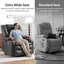 Fauteuil inclinable électrique à deux moteurs avec appui-tête réglable, position infinie, similicuir-1216026688
