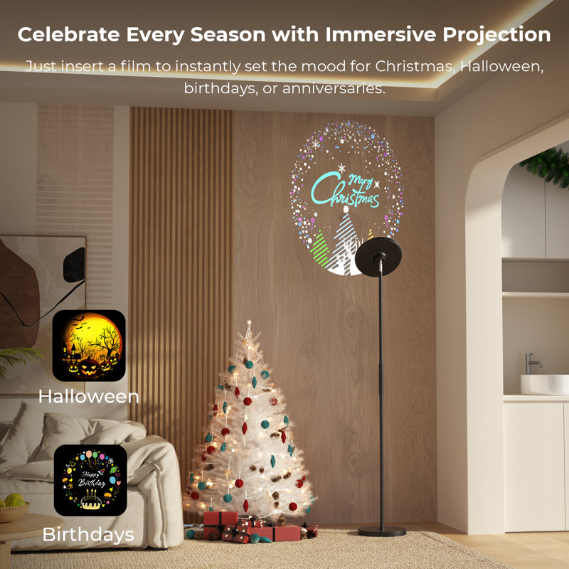 185.4cm LED Torchiere Floor Lamp