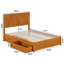Lit plateforme en bois massif Lamaiyah avec pied de lit et tiroirs de rangement-1928436788-1928436787