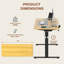Bureau debout ajustable, bureau entier-482605625-422324789