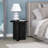 Potbelly Round End Table with Cross Base-1663181617