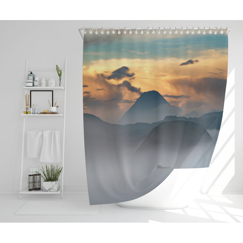 Elizabel Polyester Shower Curtain