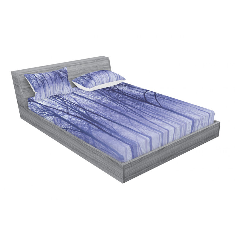 Microfiber Sheet Set, Queen Sheet Set with Fitted Sheet