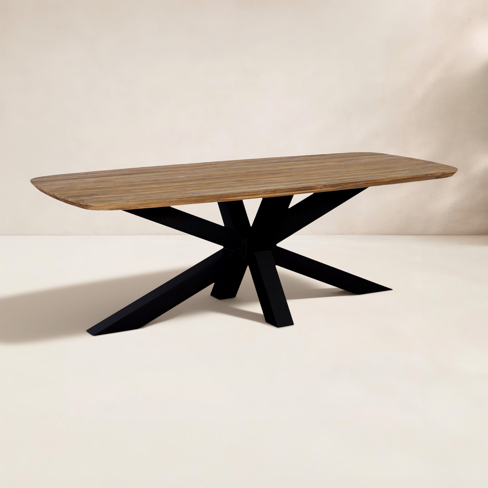 Kimmell 87" Teak Patio Dining Table