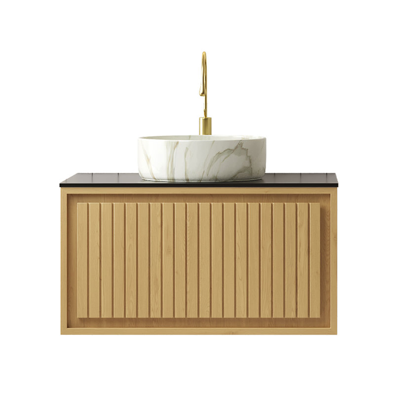 Meuble-lavabo de salle de bain 30 po avec lavabo, meuble-lavabo mural Kola