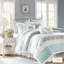 9 pièces en coton pour lit très grand - Décoration de chambre apaisante avec couette et détails brodés