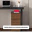 Bureau électrique réglable en verre trempé-488012973