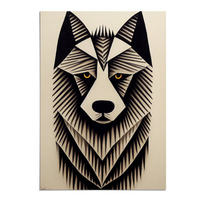 Wolf Art Abstract No.1 - Wall Art