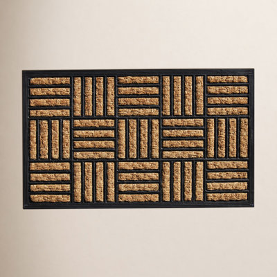 Haberman Non-Slip Striped Outdoor Doormat