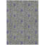 Tapis d'intérieur lavable floral mauve 9 'X 12'