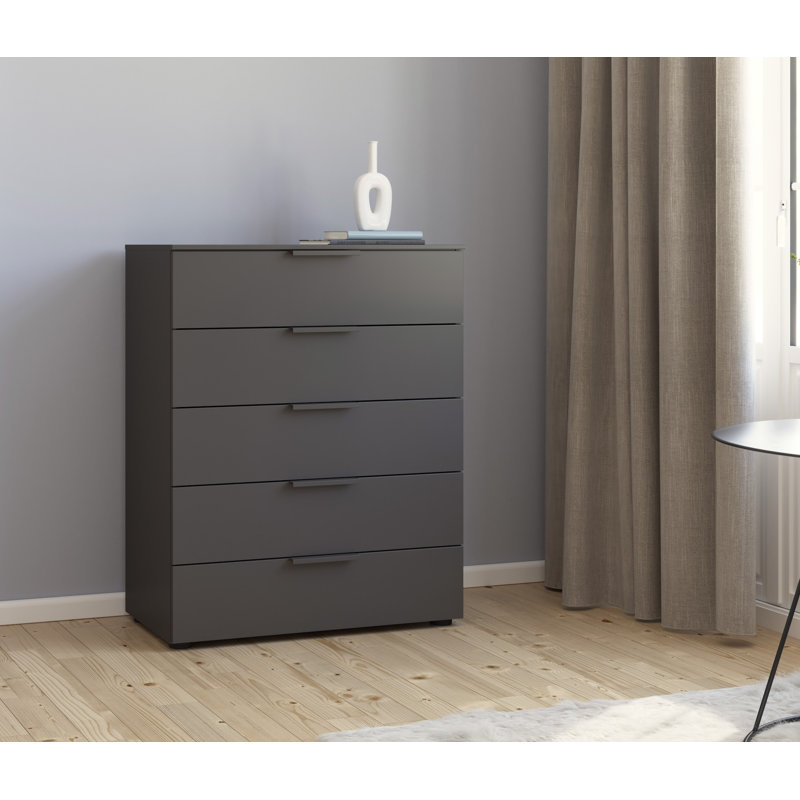 Flipp 5 - Drawer Chest of Drawers, Graphite