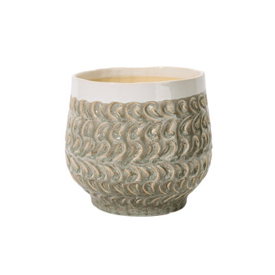 Pot de fleurs en forme de larme, petit pot en céramique émaillée (lot de 6) - Intérieur/Extérieur