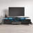Delrosario 77" Modern TV Stand with 16-Color LED Lighting, High Gloss Finish, Media Storage-1042801032