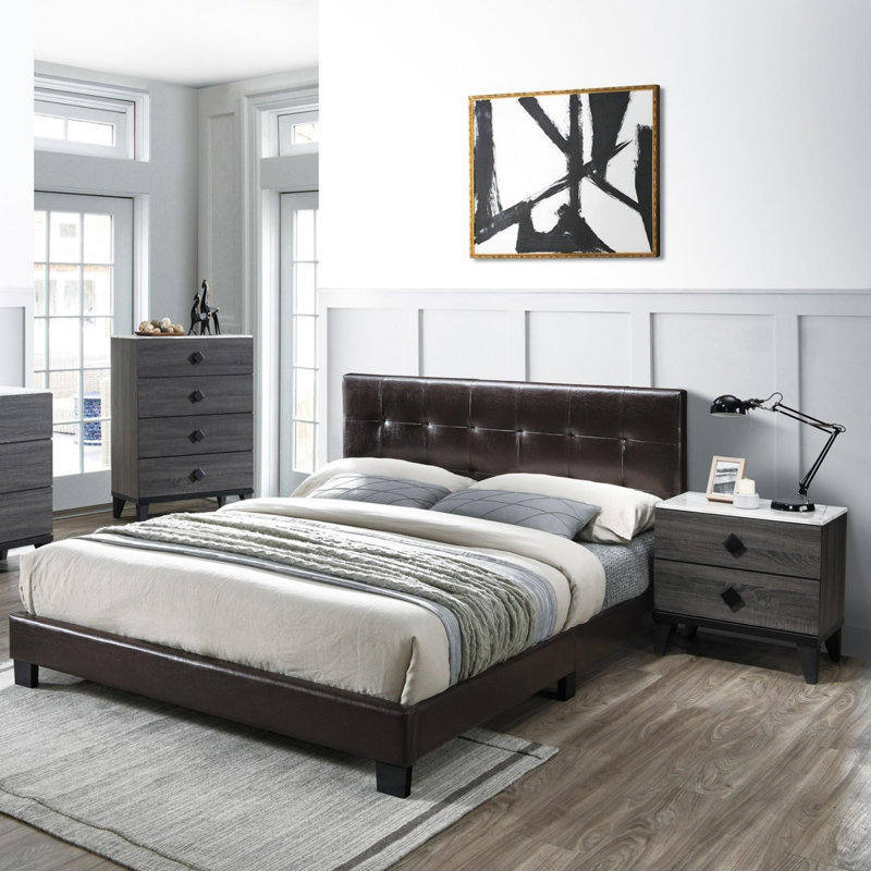 Lit plateforme moderne, Full / Double