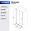 Portes de douche pliantes demi-cadre l 30 à 31 3/8 po x H 72 po-99378675