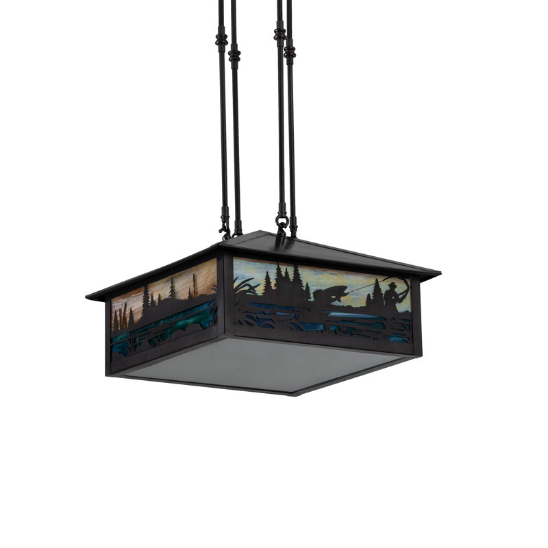 Fly Fishing Creek 3 - Light Pendant