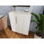 Buffet blanc moderne avec poignées dorées pour la cuisine, organisateur de mobilier de salle à manger