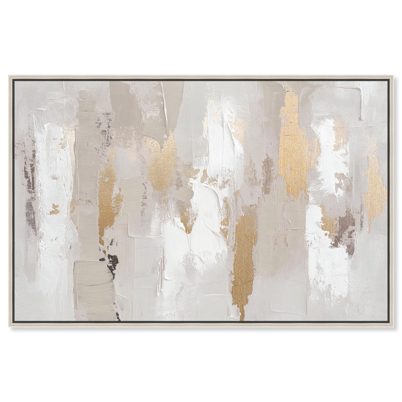 Toile «Gilded Brilliance II» par Art Remedy, H 11 po x l 16 po, Noir, Cadre flottant