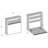 Modern White Study Desk with Wall-Mount Option, 25.2 x 23.6 x 7.9 inches | 100% Melamine Coated Particle Board, Thickness: 0.7 inches | Numerous Shelves for Storage, Stylish & Functional Design for Home Office